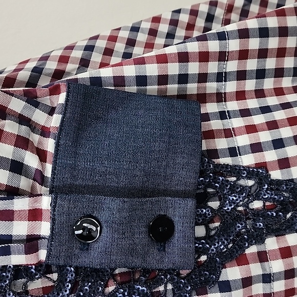 Antonio Marras Check Embellished Shirt (SZ 40) - Picture 7 of 17